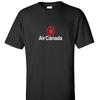 Air Canada Red White Vintage Logo Canadian Airline Black Cotton T Shirt