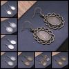 Fit 13x18mm Cabochons Oval Blank Setting Bezel Blank Cabochon Earring Base For DIY Earring Making