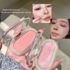 FAICCIA Dual-Use Cheek & Lip Cream: Natural Nude Blush and Pearlescent Highlighter