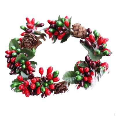 Künstliche Weihnachtskerzen-Girlande für Hochzeits-Esstischdekoration Stil A