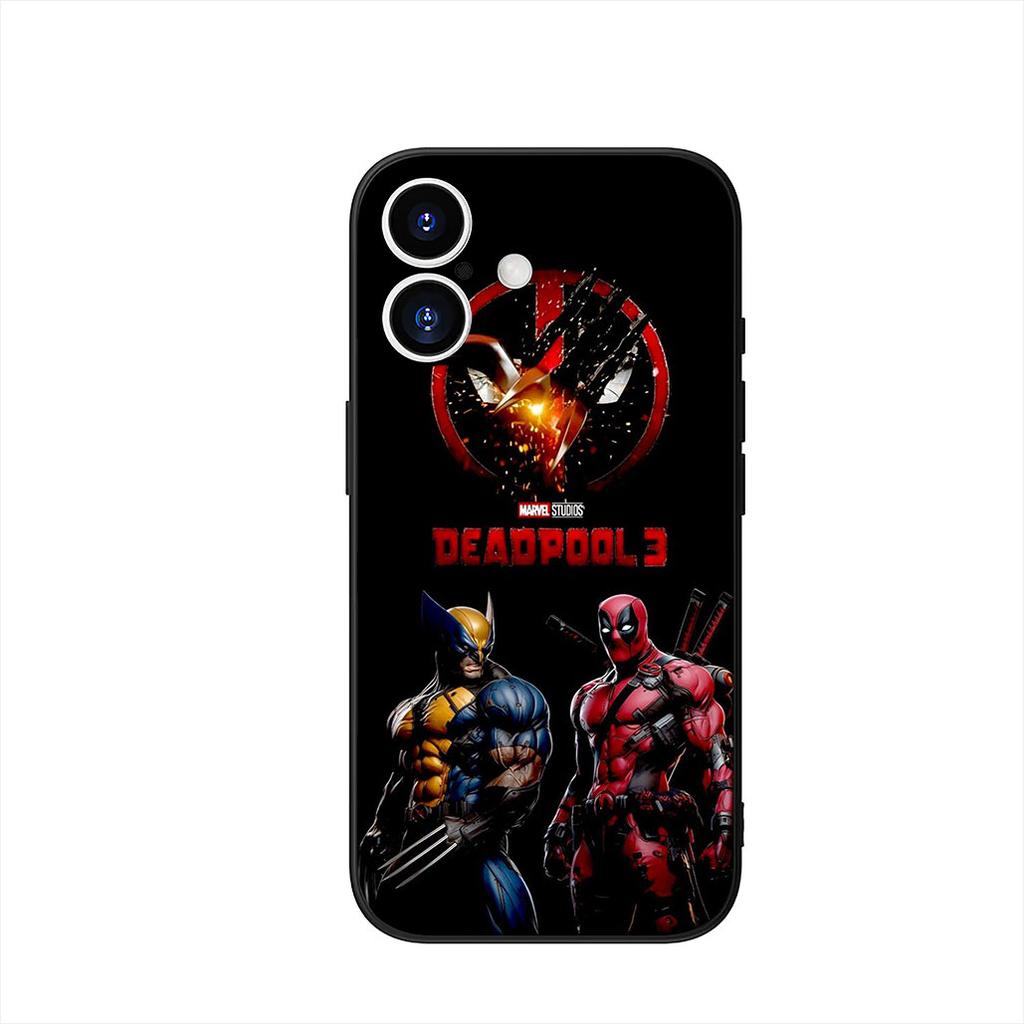 Deadpool Marvel Wolverine Phone Cover Case for Apple iPhone 16 15 14 Plus 13 12 Mini 17 Pro Max + 16E Air 16+ ProMax Casing