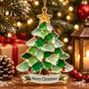 Decorative Xmas Gift Acrylic Christmas Ornament, 2D Flat Snowman Heart Star Hanging Pendant, Thoughtful Present Tree Holiday Home Party Decor,