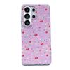 Cherry Blossom Floral Samsung S26 Ultra Magnetic Full Coverage Phone Case S24/S25 Protective Cover