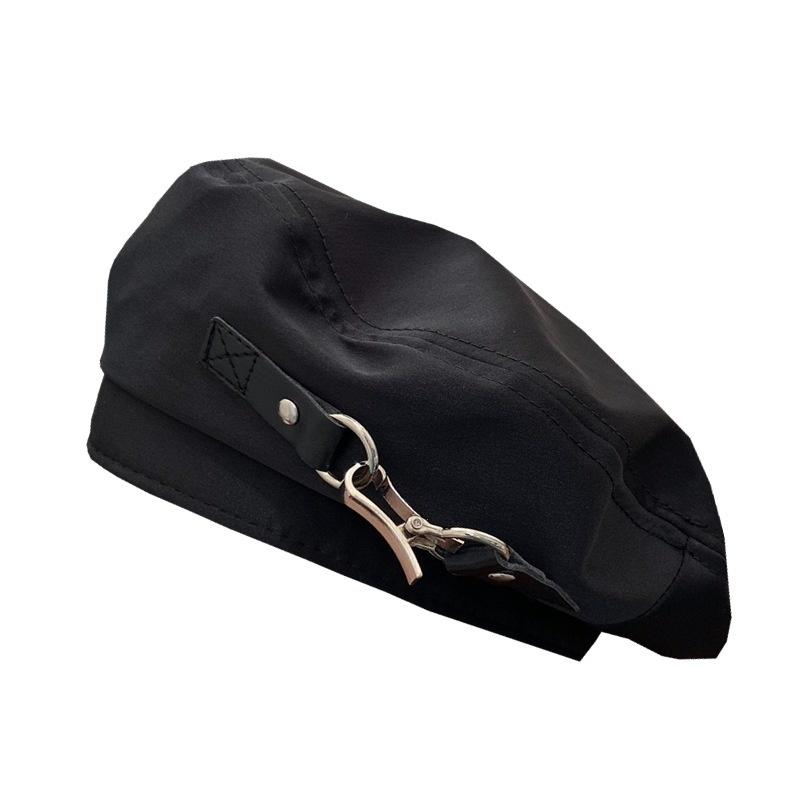 Women Metal Berets Cool Korean Spring And Autumn Satin Thin Breathable Painter Hat Temperament Elegant Octagonal Cap Beret Femme