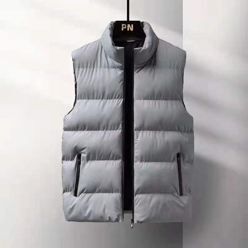 Men's Winter Down Cotton Vest: Korean Style, Slim Fit, Trendy, Casual, Warm, Plus Size.