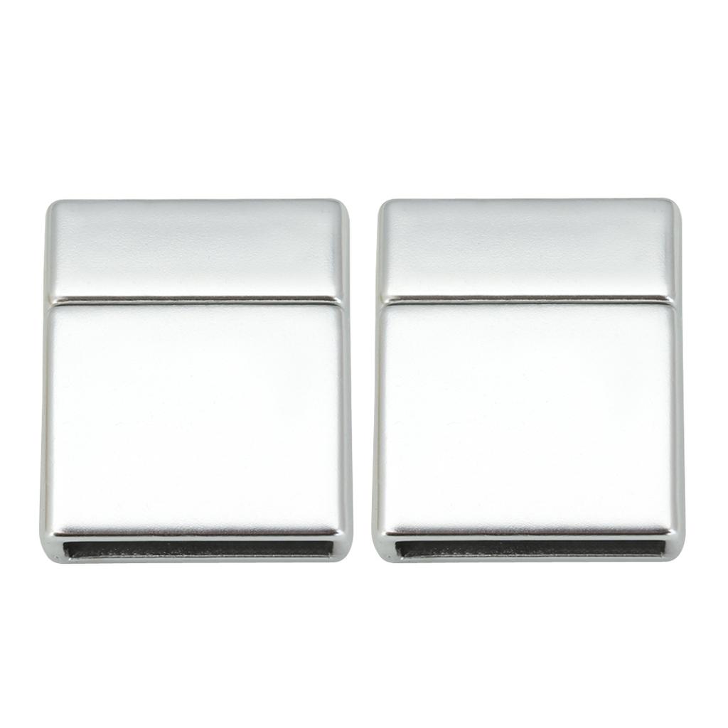 5-10pcs/lot High Quality Alloy Magnetic Buckles Flat Leather Rope Connectors Clasps For DIY Bracelet Necklace Making Accessories