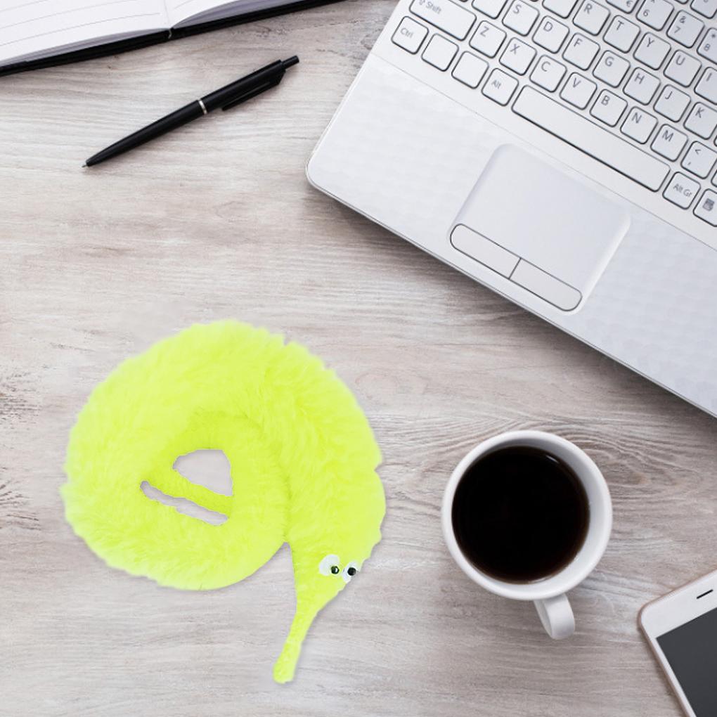 Tricking Toy Children Plush Worm with 3D Eyes Party Prop Performance Item Kids Toy