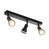 Ceiling Spotlight - NETTLIFE - 3x GU10 Ceiling Spotlight - Black - Aluminum - Adjustable