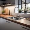 Press Type Soap Dispenser Stainless Steel Sink with 100CM Extension Tube Kitchen Corrosion-resistant Countertop Built-in Dishwashing Liquid Dispensing