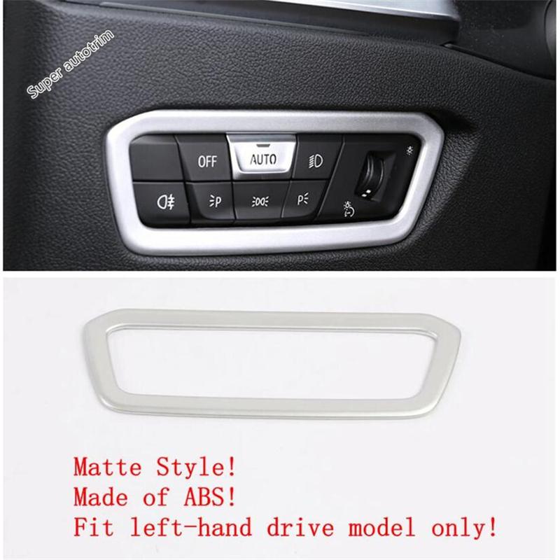 Head Light Lamp Switch Button Control Panel Sticker Decoration Cover Trim For BMW 3 Series G20 - 2024 Interior Accessories