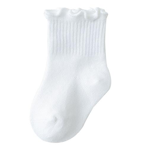 Lawadka Children's Girls Socks Cotton Dot Solid Kids Girl Sock Fashion Princess Baby Socks For Girls Autumn Winter 0-12Years