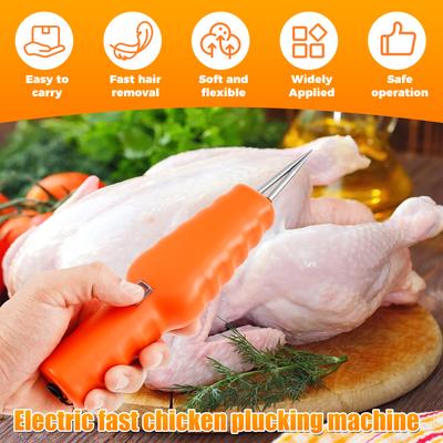 Poultry Electric Feather Plucker Quick Handheld Chicken Duck Goose Hair Remove Waterproof Poultry Feather Plucker Hair Tools