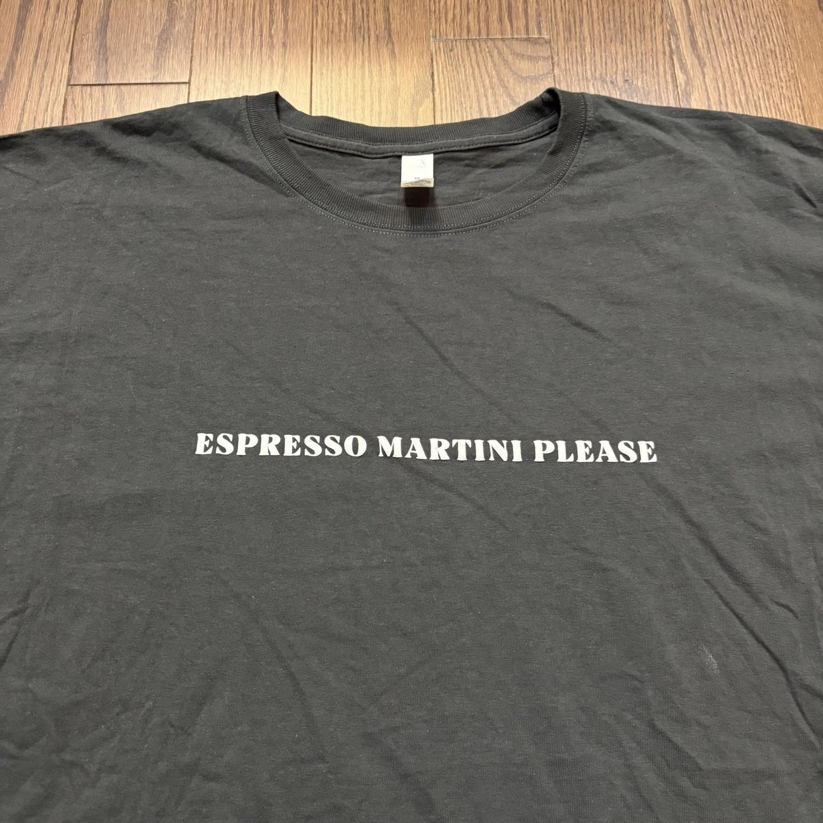 

Espresso Martini Please T-shirt Funny Party Drinking Comedy Humor Tee Grey - XL 4XL