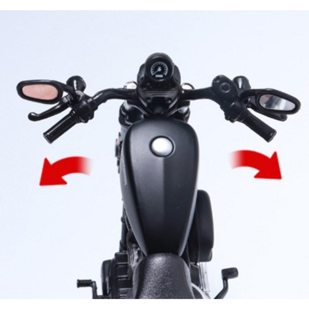 Maisto 1:12 Harley-Davidson Sportster Iron 883 Pressgjuten Motorcykelmodell (Matt Svart)