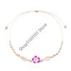 X6HE Handmade Floral Shell Necklace Lightweight Clay Beads Summer Beach Jewelry Piece For Everyday Wear
