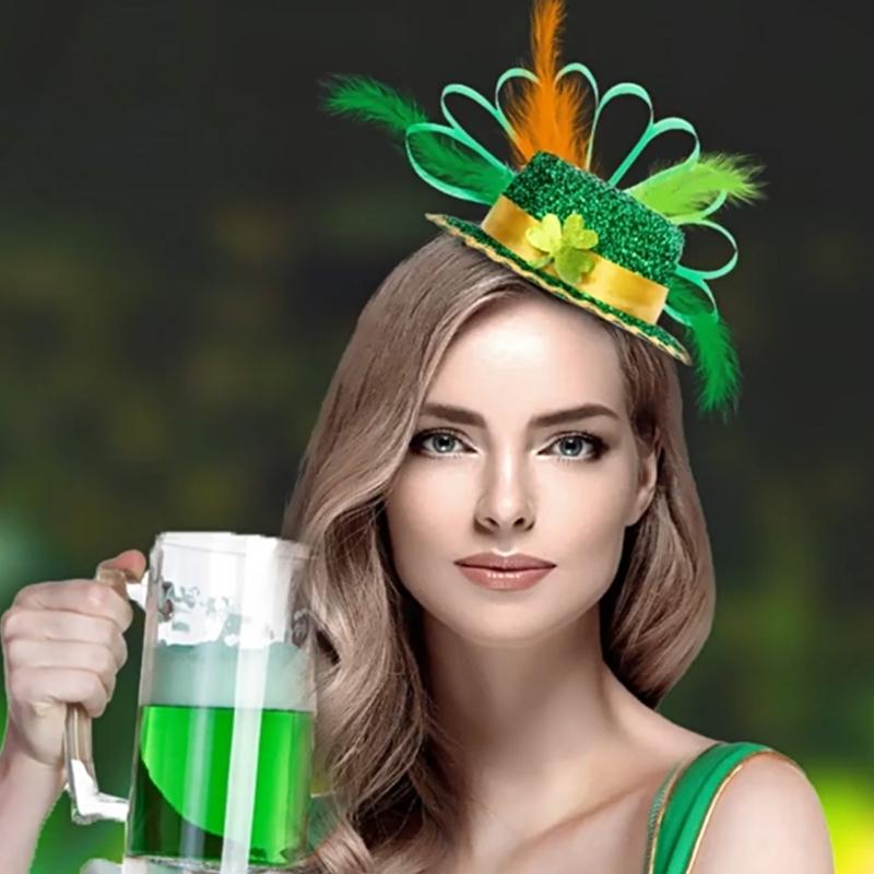 Festival Irish Themed Plastic Hair Band for Saint Patrick's Day Celebrations Comfortable Lightweight Headwear Accessory