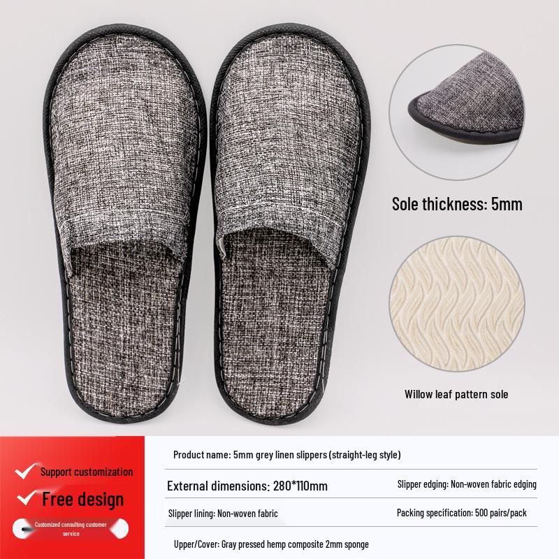 Thickened Non-Slip Coral Fleece Slippers for Home Guests, Star Hotels, and Guesthouses