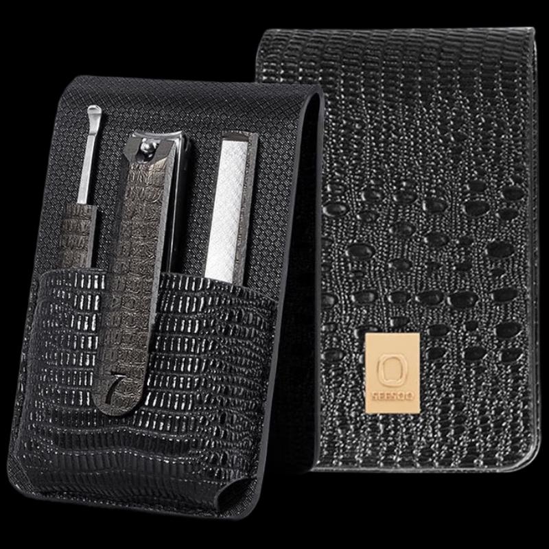 Qisu Portable Bionic Crocodile 3-Piece Nail Clipper Set
