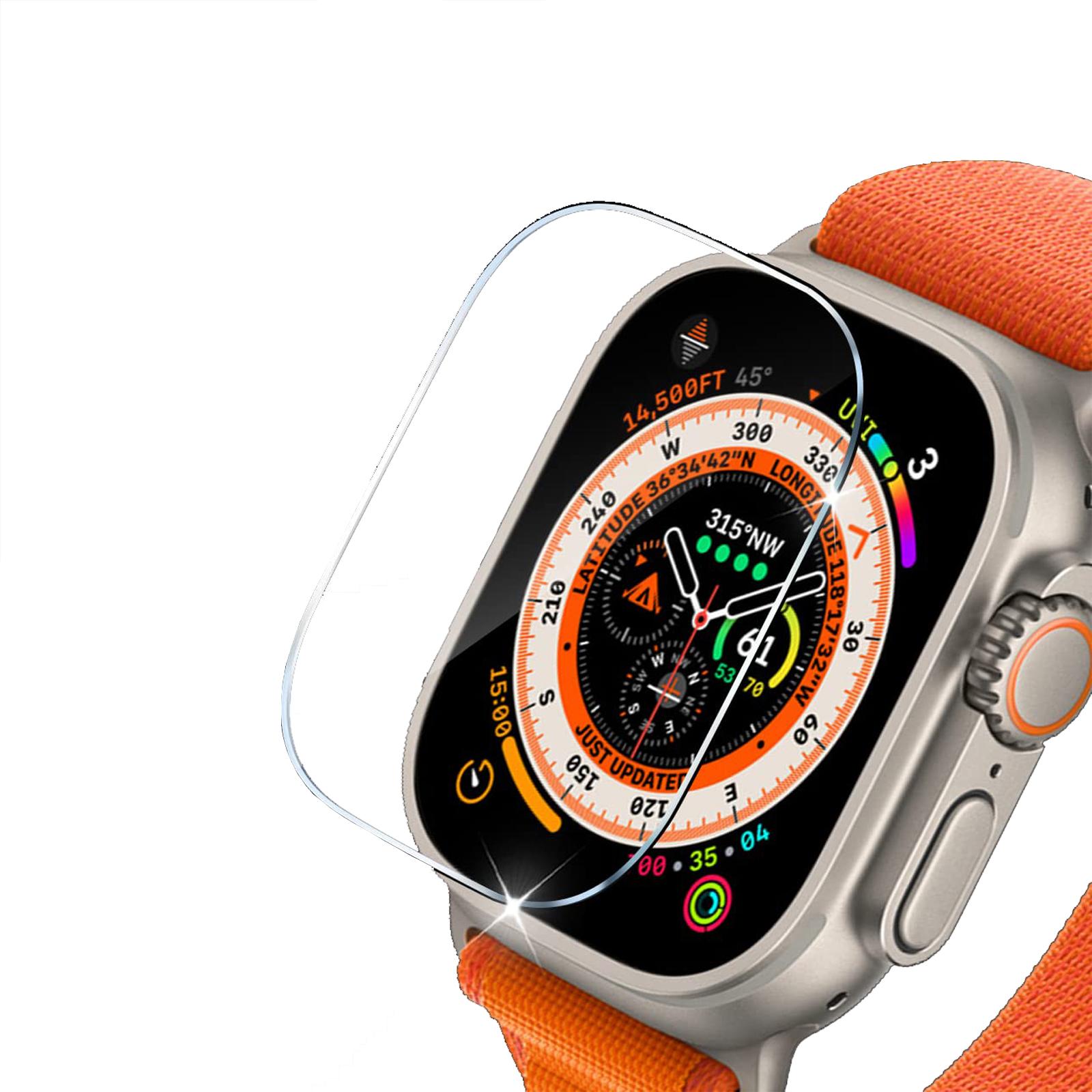 

Screen Protector For Apple Watch Ultra 49mm Accessories Anti-Scratch Waterproof Tempered Glass HD Full Film iWatch Ultra 49 mm 49MM Ultra