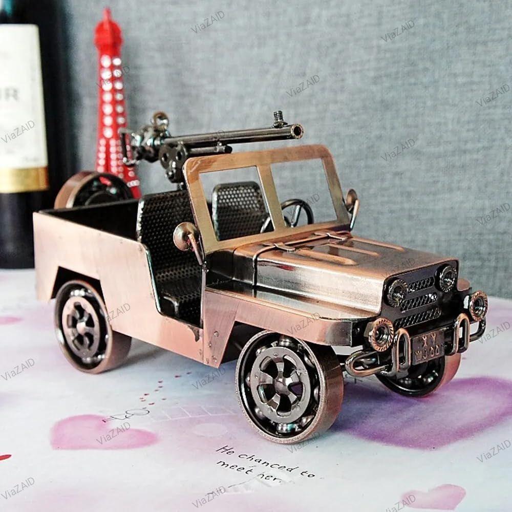 Metal Antique Vintage Car Model Handcrafted Collections Collectible Vehicle Toys for Bar or Home Decor Decoration