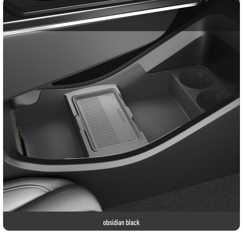 Compatible with 25 Jihu T5 models: Center Console Lower Storage Organizer for Interior Car Modification.