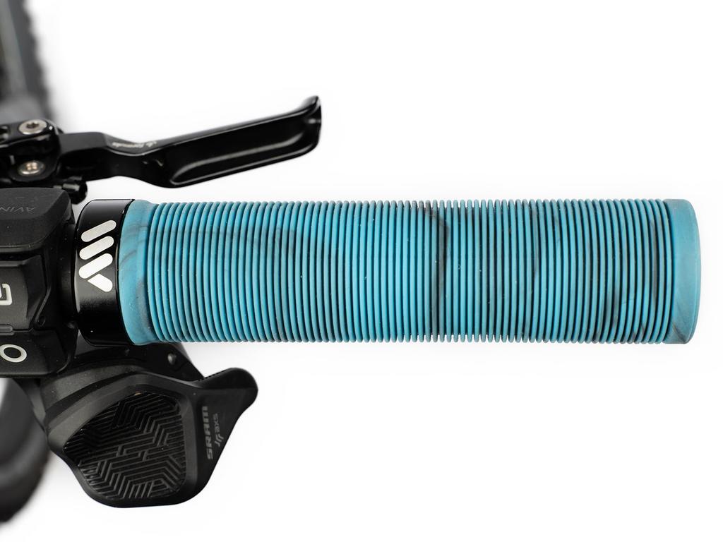 ALL MOUNTAIN STYLE AMS Bicycle Barcode Blue Camo Grips, Grips,