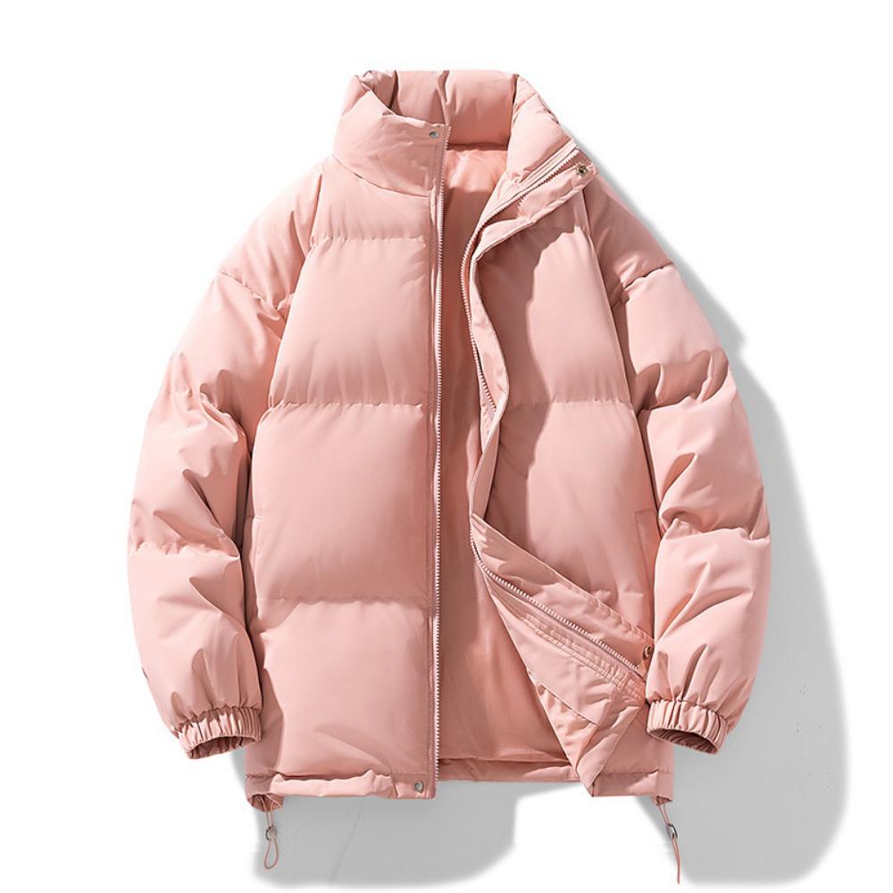 Fleece and Thickened Thermal Stand-up Neck Cotton-padded Jacket Men's Winter Versatile Casual Jacket