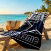 Dallas Customize Text Beach Towel High Absorbency & Quick-Dry Ideal for Travel Outdoor Swim Pool Yoga Surf Camping Hiking Gym Gift Holiday
