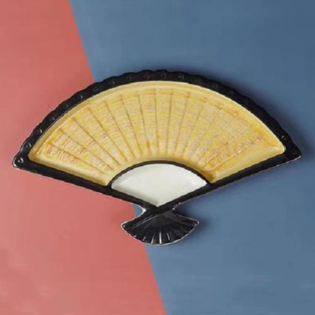 Japanische Keramik-Knödelplatte mit Essigschälchen, Sushi-Soße, kreative unterteilte Schale für gedämpfte Garnelen-Snacks