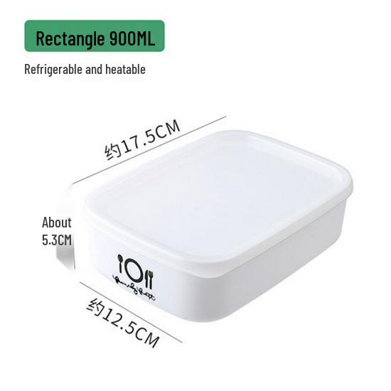 Plastic Food Storage Container with Lid - Sealed Fresh-Keeping Box for Fridge, Fruit, Lunch, or Bento.