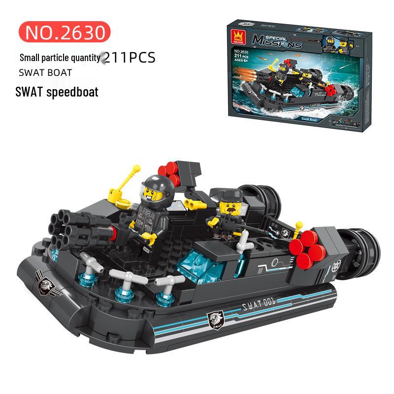 Lele Brothers 8889 Military Warship Model Building Blocks Toy