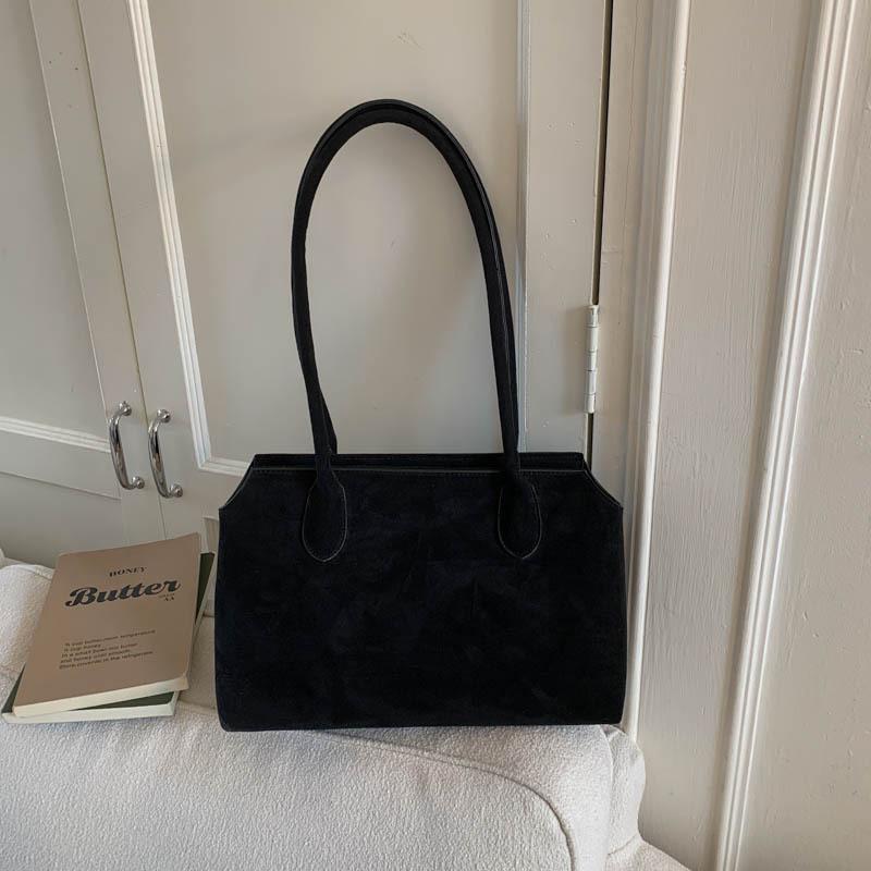 Women's Large Suede Shoulder Bag: New 2025 Autumn/Winter Versatile Tote