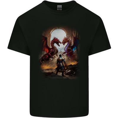 Fantasy Dragons Cotton Men's T-Shirt - Men's Summer Cotton Graphic Tee