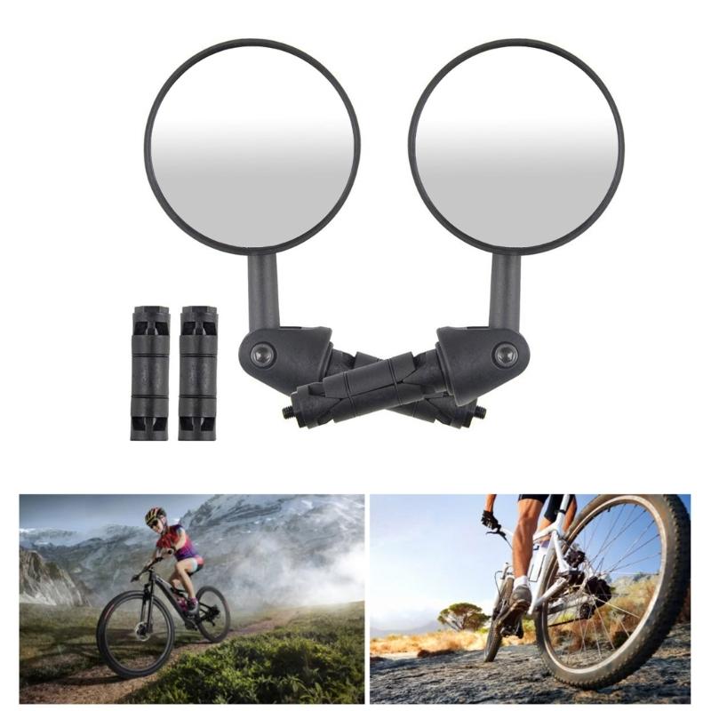 Universals Bike Handlebars Mirror with Shockproofed Folding and Wide Angles View for Mountain Bike