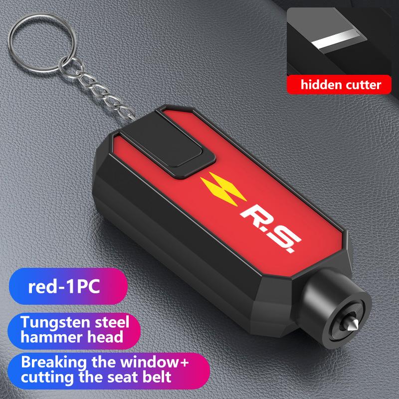 Portable Car Safety Hammer Window Breaker Seat Belt Cutter Tool For Renault Dacia RS Megan Scenic Logan Laguna Clio 3 4 Kadjar HH49
