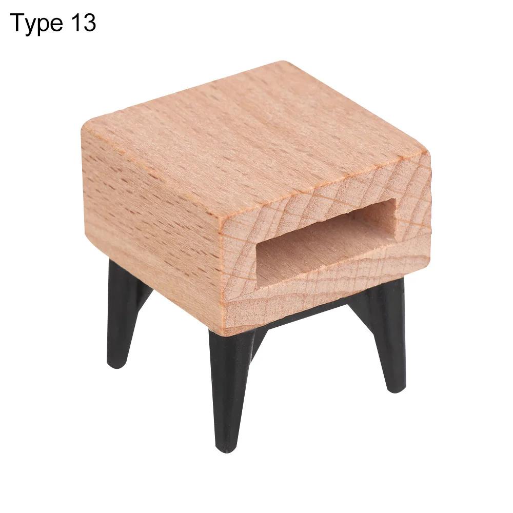 1:12 Dollhouse Furniture Miniature Television Bookshelf Bed Sofa Wooden TV Cabinet Chair Bedside Lamp Dolls House Accessories