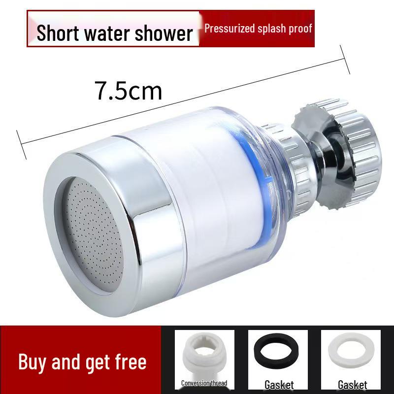 Six-Layer Faucet & Shower Head Water Filter - Universal Nozzle for Anti-Splash & Purification.