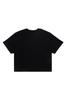 Diesel Cropped A15461RHERA L Black 900 Women's T-Shirt T-REG-CR-1
