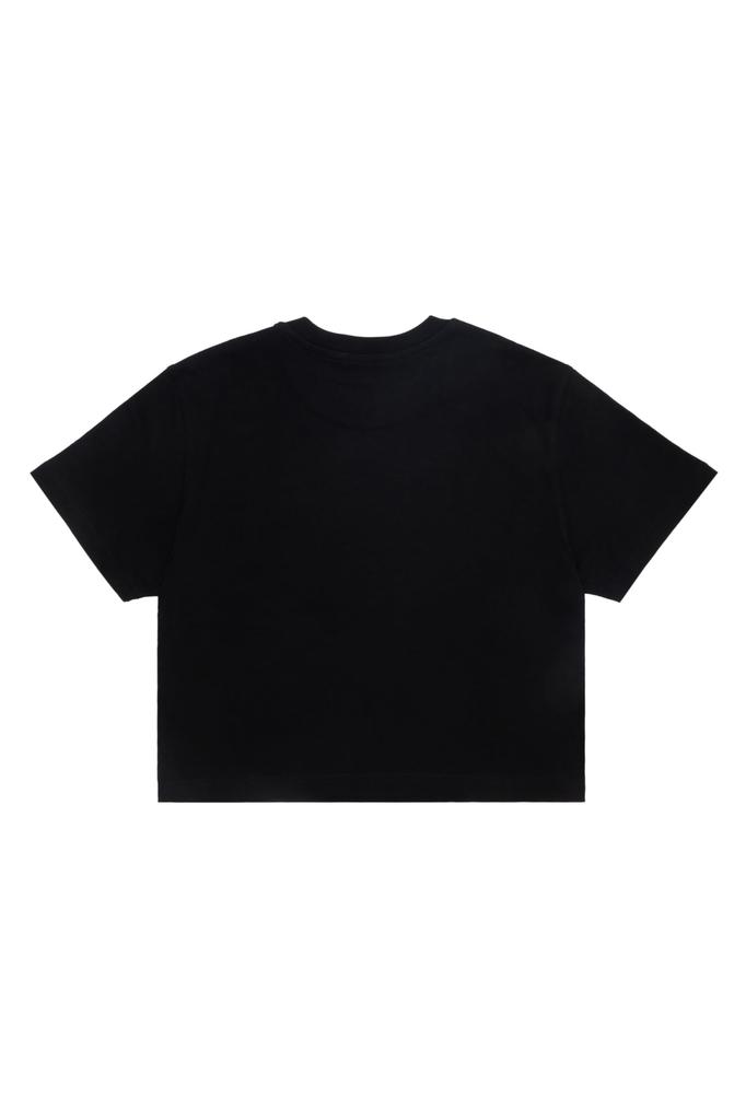 Diesel Cropped A15461RHERA L Black 900 Women's T-Shirt T-REG-CR-1