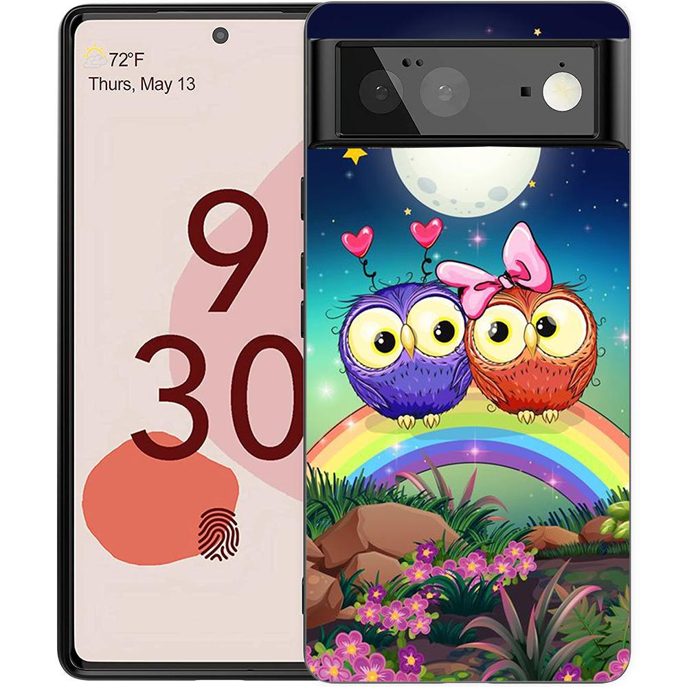 

Милый мультяшный чехол-накладка с совой для Google Pixel 8 7 6 7A 6A Pro 5G, противоударный, силиконовый, мягкий, 9 Pro XL 8 Pro 5G, чехол-сумка for Pixel 8 5g