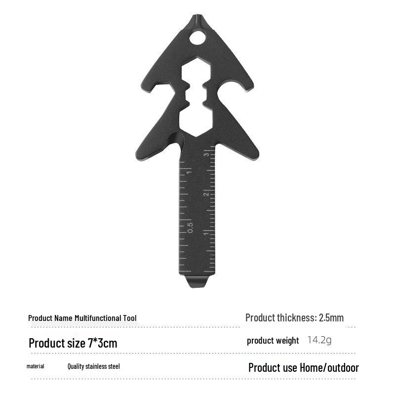 Animal Shape Multifunctional Keychain Tool: EDC Outdoor Accessory