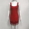 Elegant Beaded Spaghetti Strap Bandage Dress - Sexy, Formal Party Wear