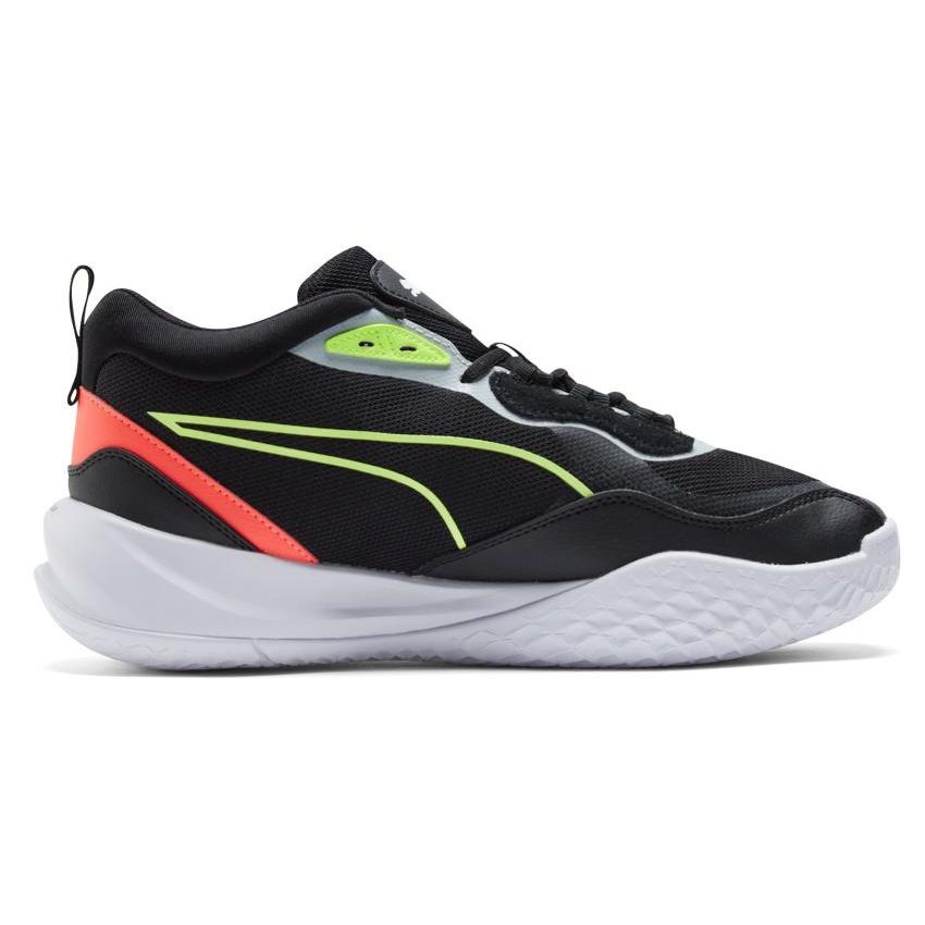 Puma Playmaker Pro Jet Black Lime Squeeze Men Sneakers 377572-04