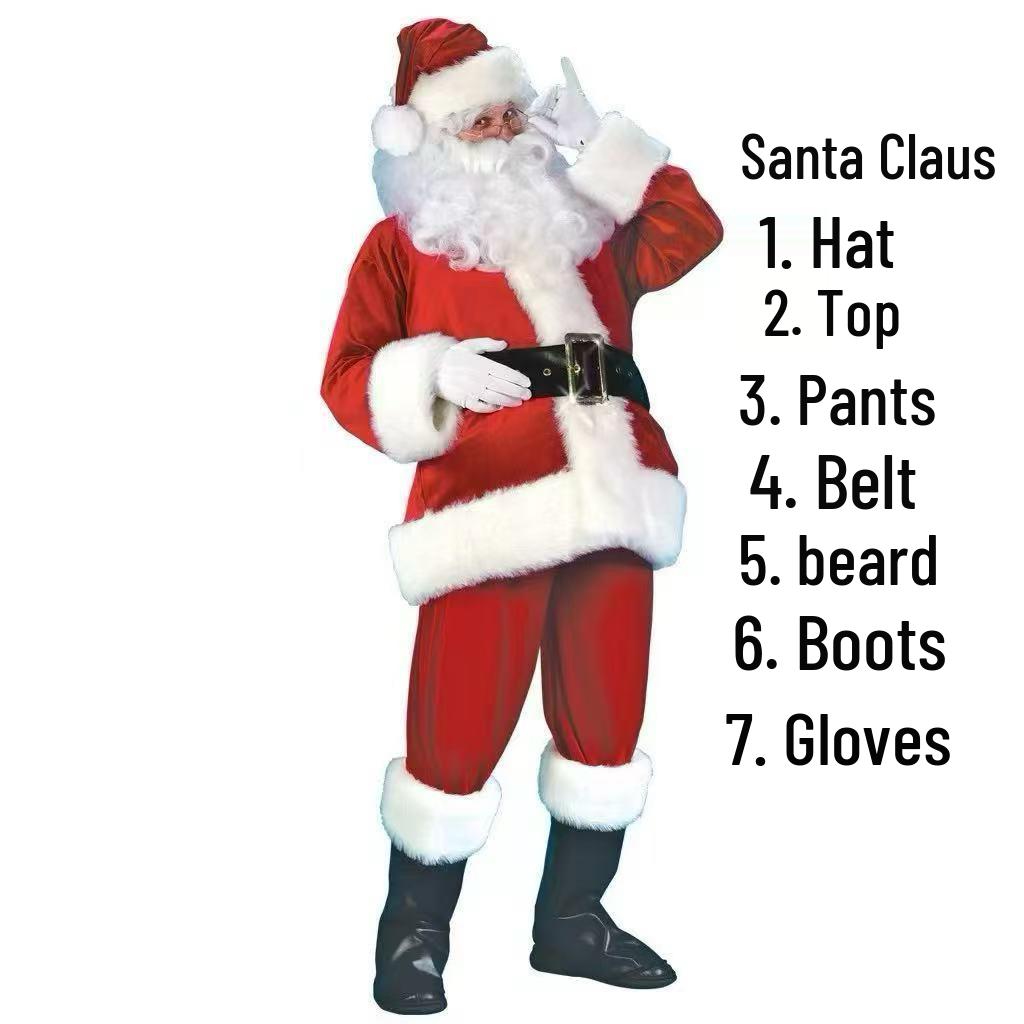 Weihnachtsmann Übergröße Extra Dickes Weihnachtskostüm - Klassischer Stil