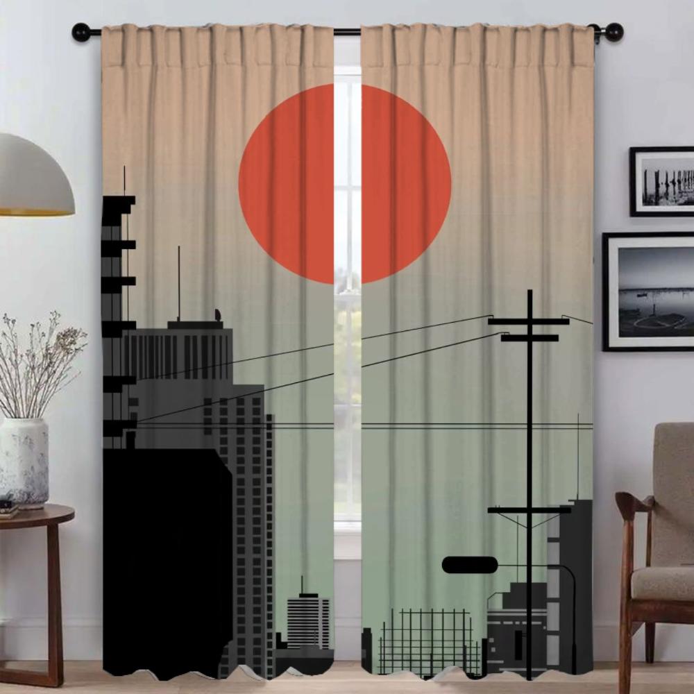 

Исцеление — это закат. Оконная штора для комнаты 2. Панельные шторы для спальни. Оттенки. Разделение. Домашний интерьер. Шторы. Гостиная. Камера. W50xH70cmx2pcs-CL