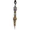 Sturdy Copper Tibetan Buddhist Amulet On Black Cord Necklace With Sacred Significance For Men