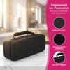 EVA Plastic Hair Tool Storage Bag Portable Black Hair Curling Iron Organizer Bag With Handle Shockproof