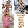 Love Heart Cotton Sleep Dress With Sleeveless Design For Women