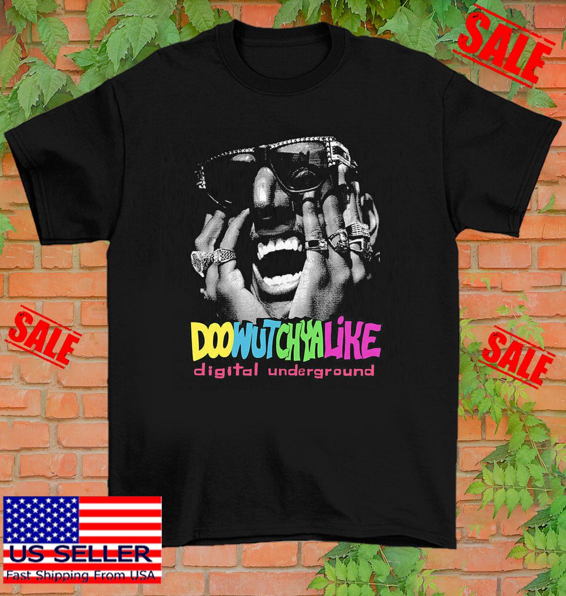 Футболка Digital Underground Doowutchyalike Tour 100% Хлопок Взрослая UB007 L