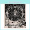 Tarot Amkun Wall Tapestry The Moon Star And Sun Medieval Divination Europe